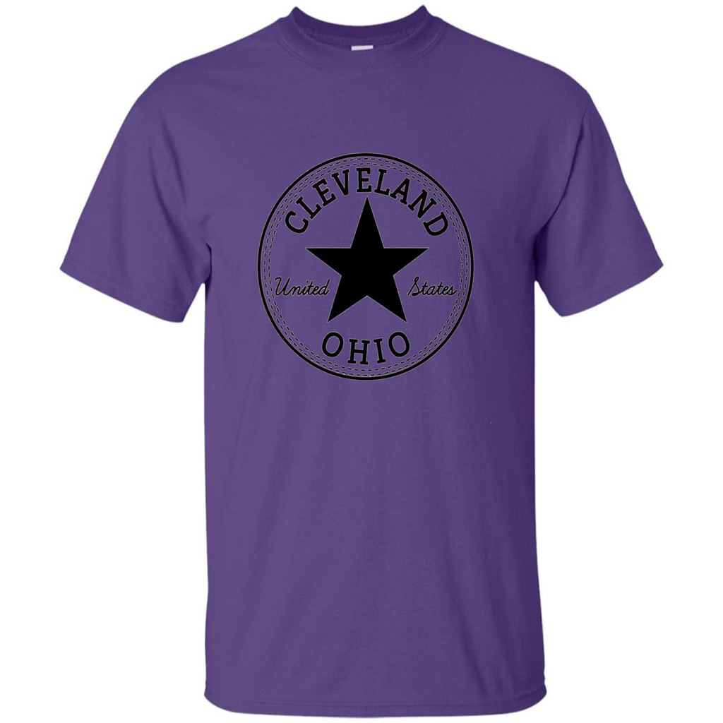 Cleveland Ohio T-shirt United States T-shirt Purple