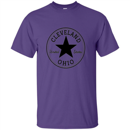 Cleveland Ohio T-shirt United States T-shirt Purple