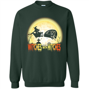 Witches With Hitches Camping Funny T-shirt Halloween T-shirt