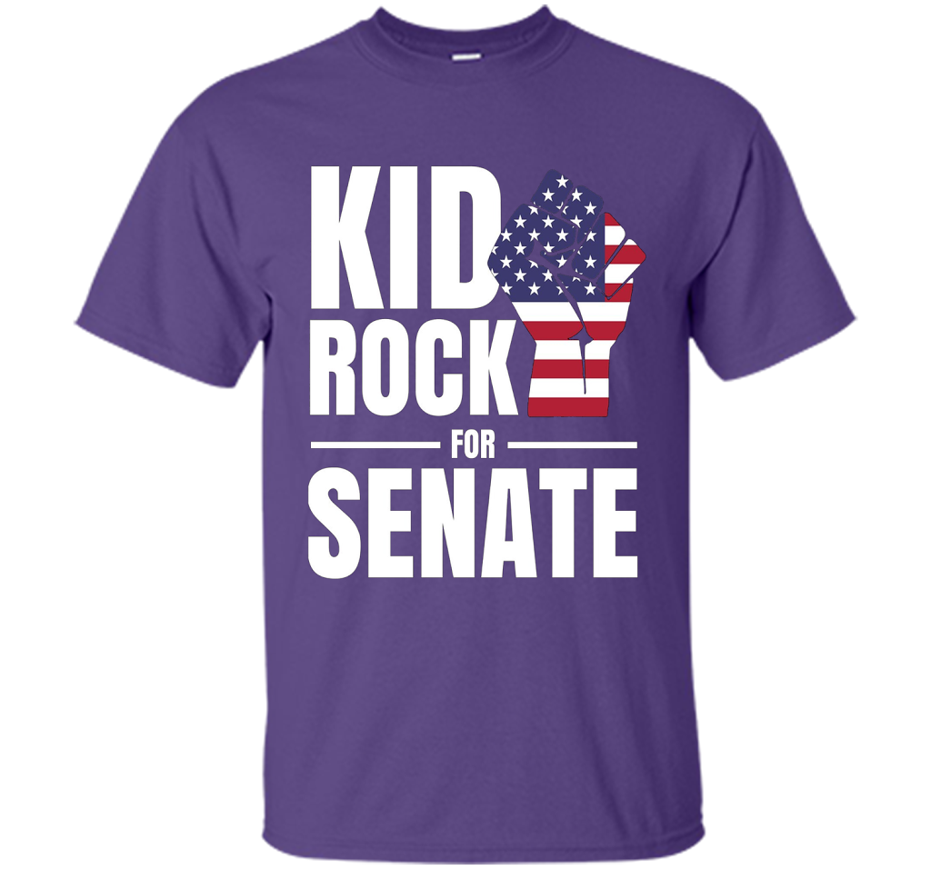 Campaign T-shirt Kid Rock For Senate T-shirt Purple