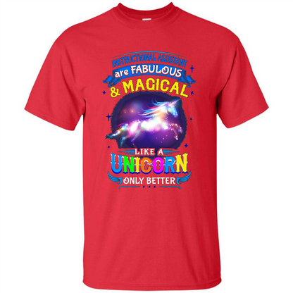 Instructional Assistants Are Fabulous And Magic Like A Unicorn Only Better T-shirt Red