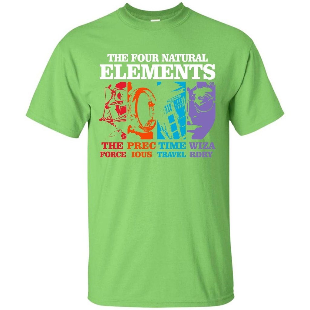 Movie T-shirt The Four Natural Elements T-shirt Lime