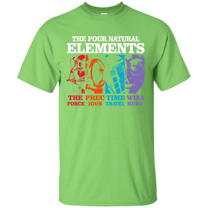 Movie T-shirt The Four Natural Elements T-shirt Lime