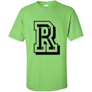 Letter R Initial T-Shirt for Names or Spelling Words