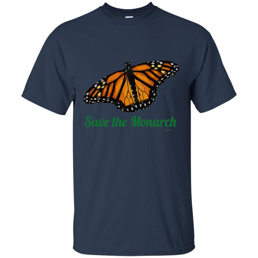Save the Monarch Butterfly T-shirt Navy