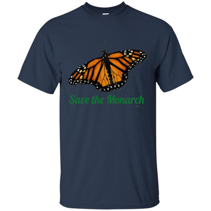 Save the Monarch Butterfly T-shirt Navy