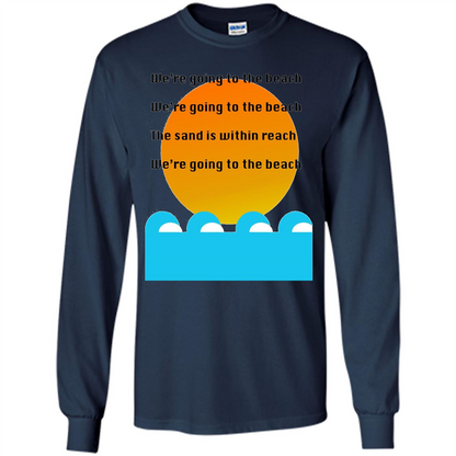 Summer T-shirt We're Going To The Beach T-shirt Navy