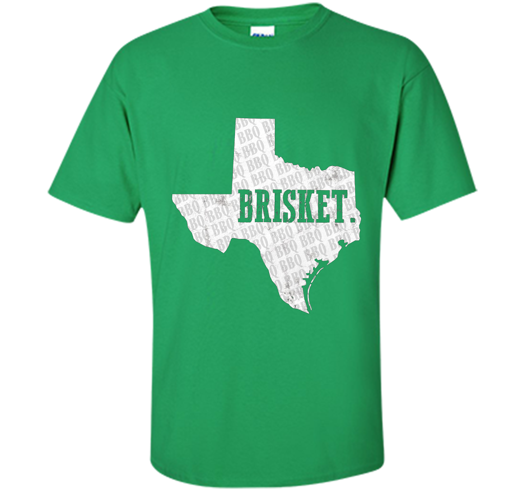 Texas Brisket T Shirt BBQ Brisket Shirt for Pitmasters t-shirt Irish Green