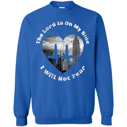 Faith Inspired T-shirt The Lord Is On My Side I Will Not Fear Royal