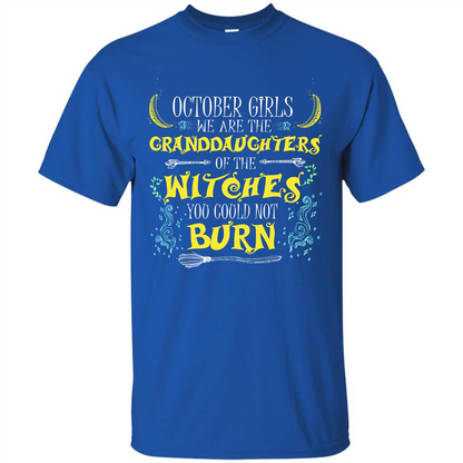 Halloween T-shirt October Girls T-shirt Royal