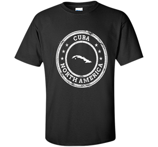 CUBA Passport Stamp T-Shirt (Premium) t-shirt Black