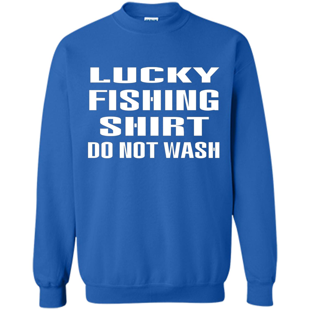 Lucky Fishing Shirt Do Not Wash T-shirt Royal