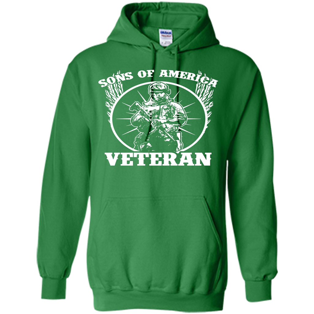 Military T-shirt Sons Of America Veteran Irish Green