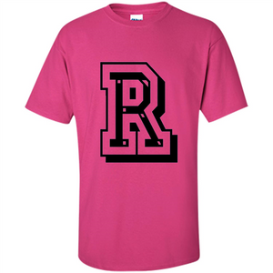 Letter R Initial T-Shirt for Names or Spelling Words