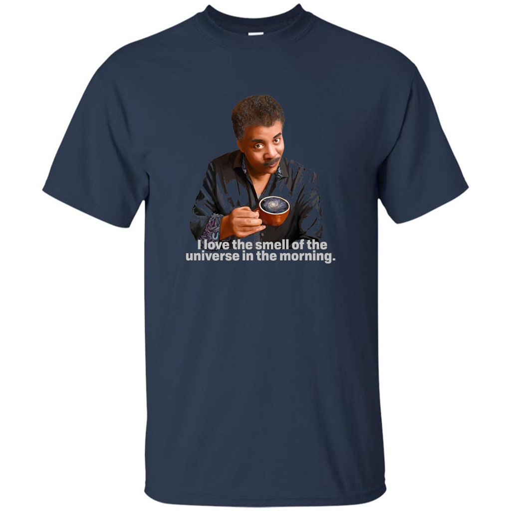 Neil Degrasse Tyson I Love The Smell Of The Universe T-Shirt Navy