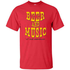 Beer And Music 10th Year Anniversary T-shirt