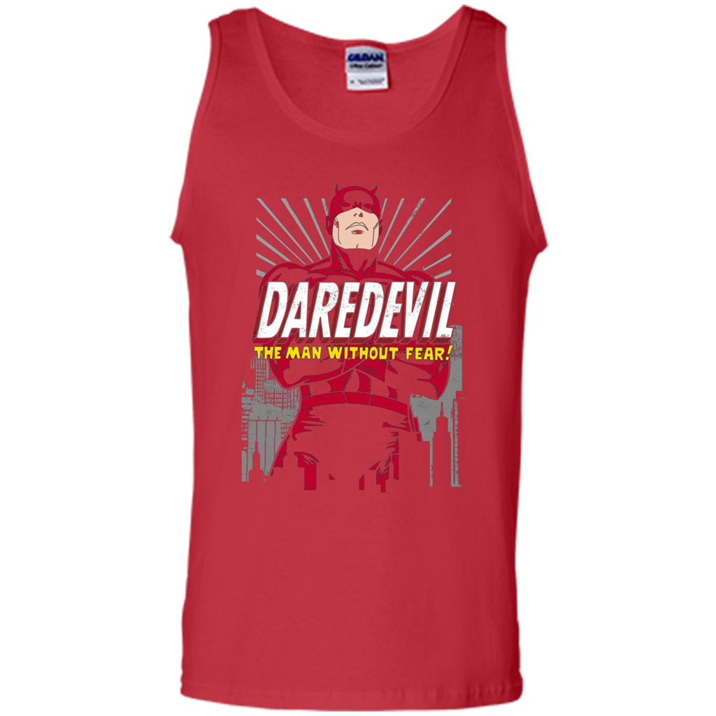 Movies T-shirt Marvel Daredevil The Man Without Fear Red