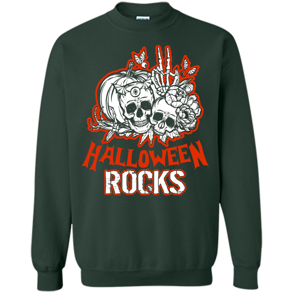 Halloween Rocks T-shirt Forest Green