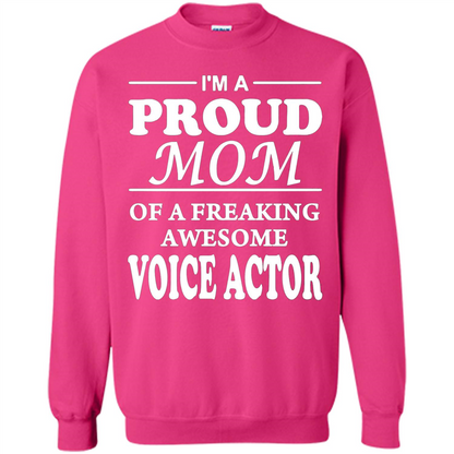 Funny Mommy Gift T-shirt Proud Mom Of A Voice Actor T-shirts Heliconia