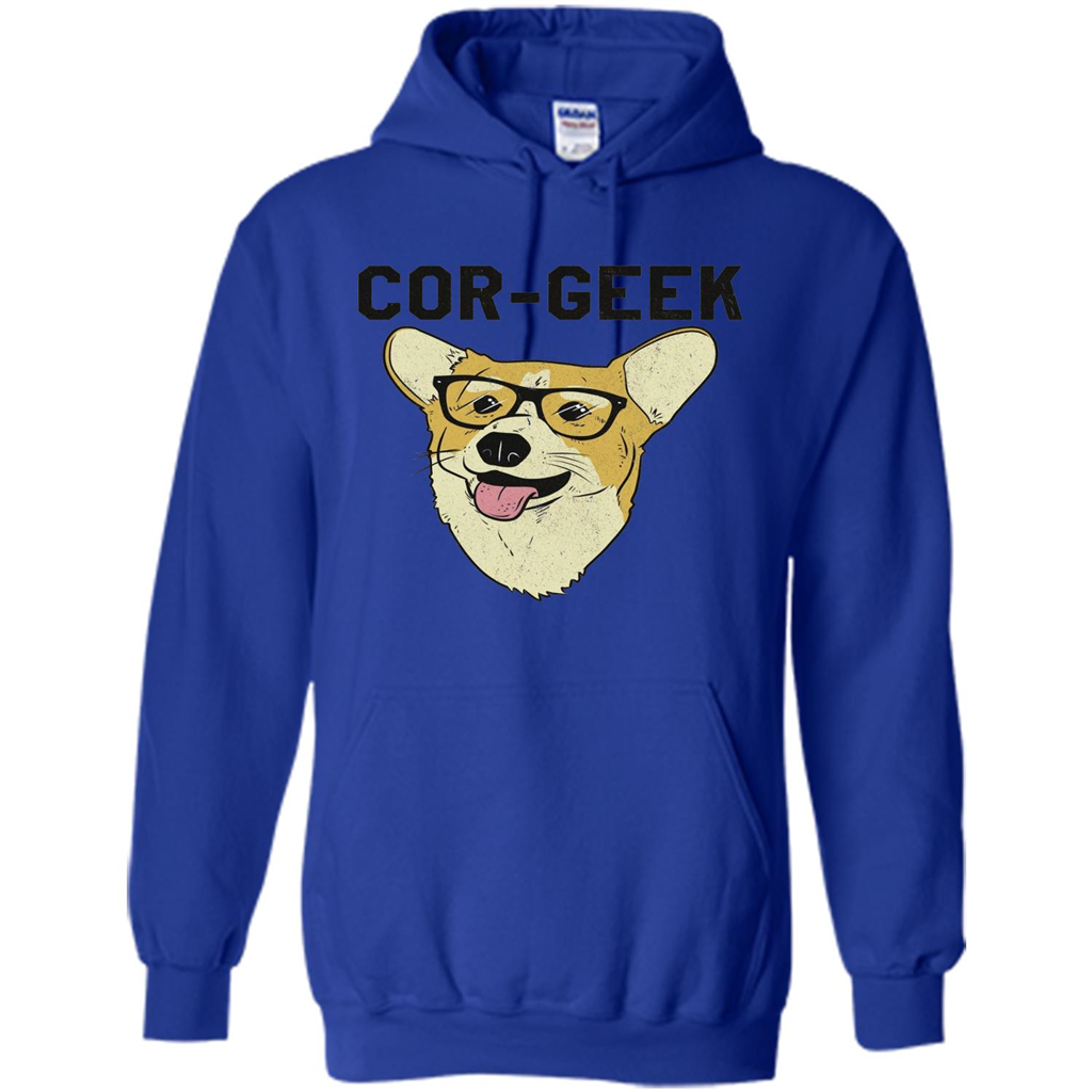 Cor-Geek Funny Corgi Nerd T-shirt Royal