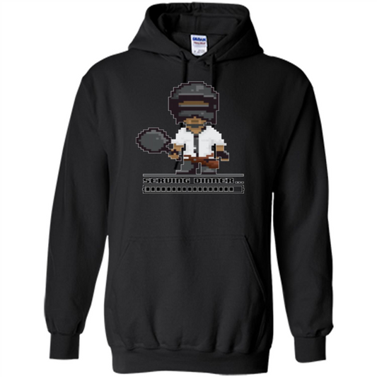 Serving Chicken Dinner T-shirt Black
