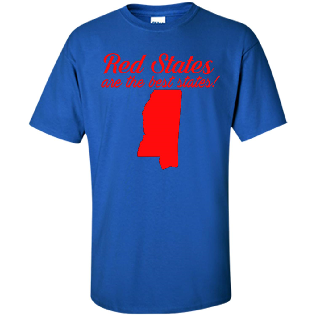 Mississippi T-Shirt Red States Are The Best States Royal