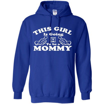 Mommy T-shirt This Girl Is Going to Be A Mommy Royal