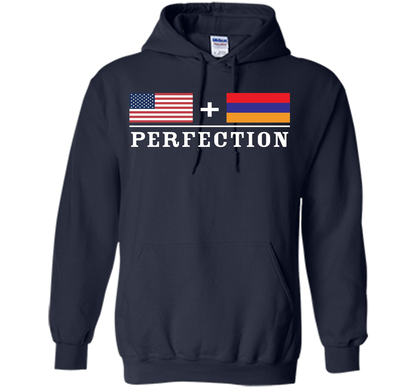 American + Armenian = Perfection Flag T-Shirt t-shirt Navy