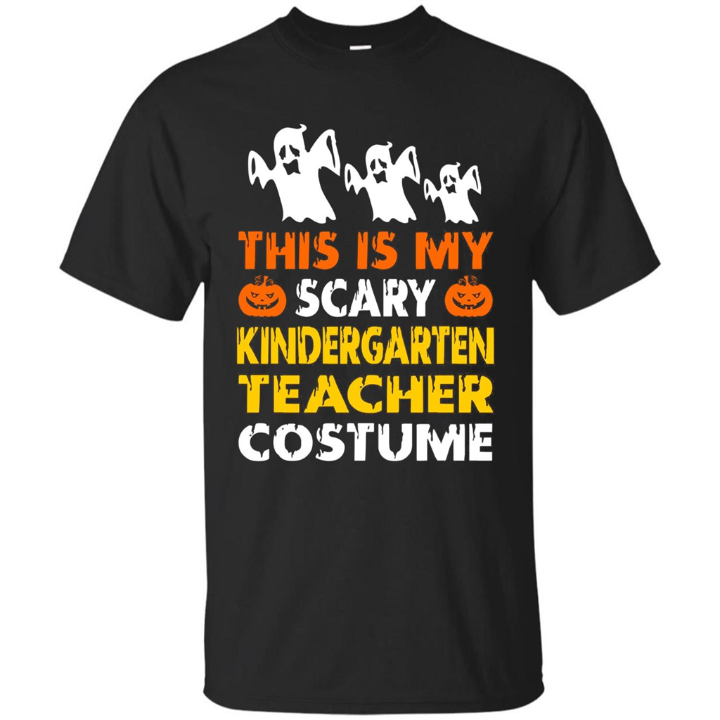 This is My Scary Kindergarten Teacher Costume Halloween T-shirt Black