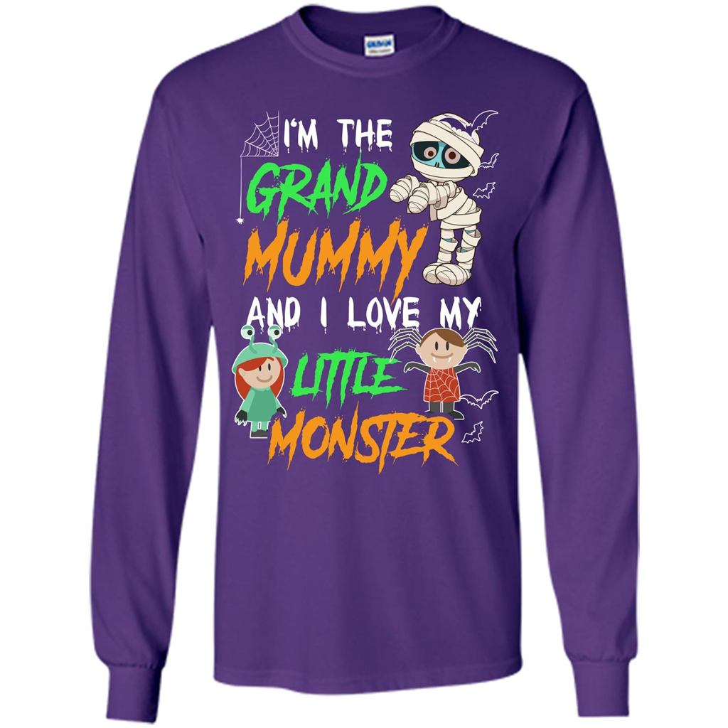 Halloween T-shirt Grand Mummy T-shirt Purple