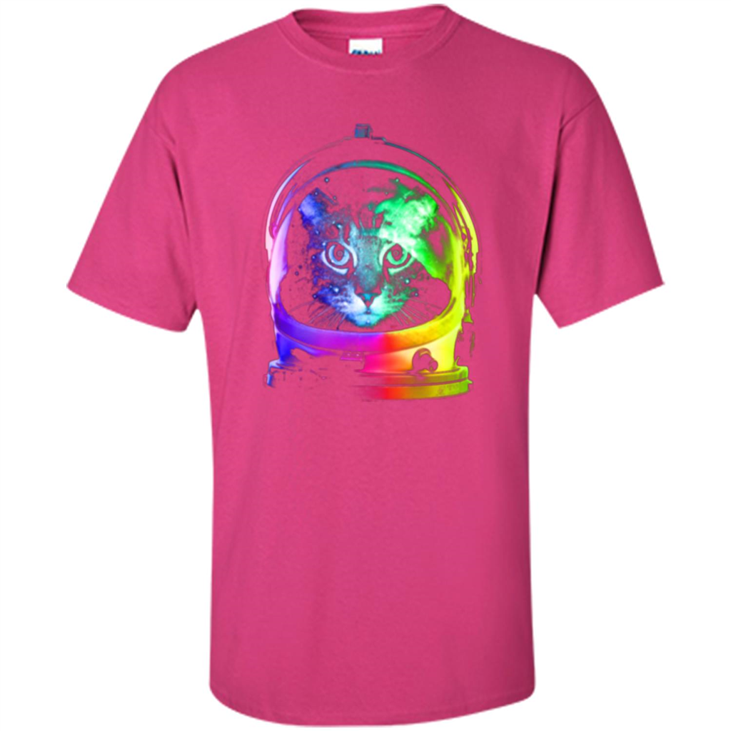 Astronaut Cat T-shirt Heliconia