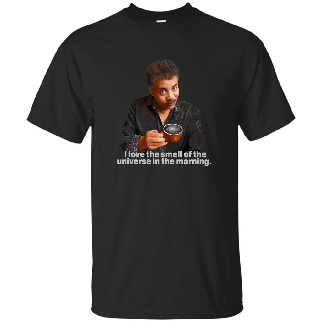 Neil Degrasse Tyson I Love The Smell Of The Universe T-Shirt Black