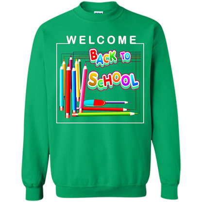 Welcome Back to School T-shirt School Day T-shirt Irish Green
