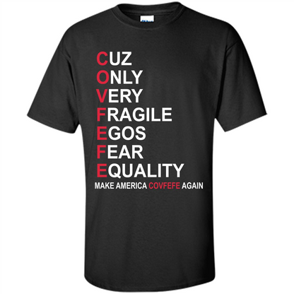 American T-shirt Make America Covfefe Again Black