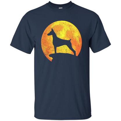 Dog Orange Halloween Costume T-shirt Navy