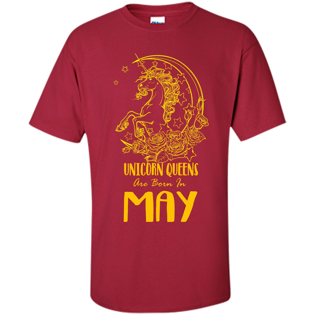 May Unicorn T-shirt Unicorn Queens Are Born In May Cardinal