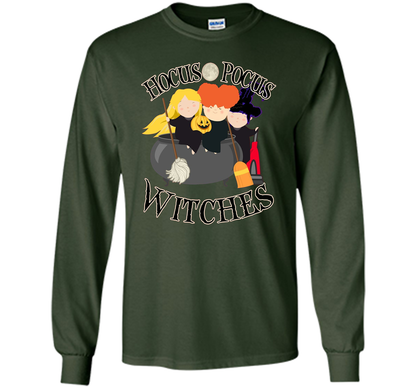 Hocus Pocus Witches Full Moon Cute Halloween October Shirt shirt Forest Green