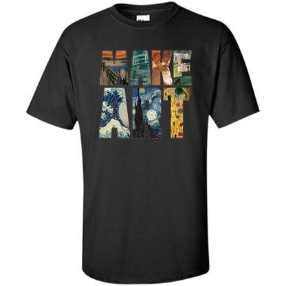 Make Art T-shirt Cool Painting T-shirt Black