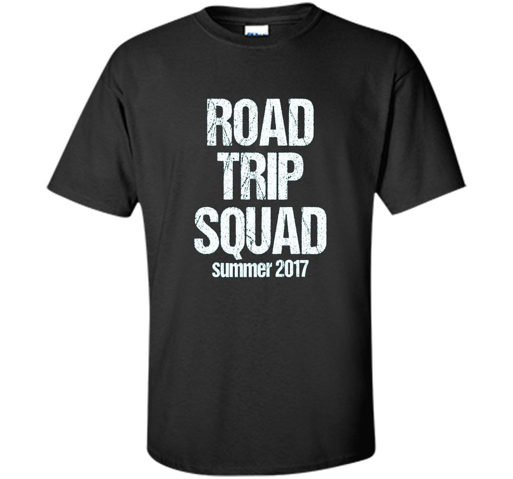 Road Trip Squad - Funny Summer Vacation T-Shirt shirt Black