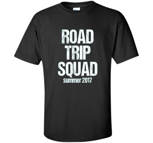 Road Trip Squad - Funny Summer Vacation T-Shirt shirt Black