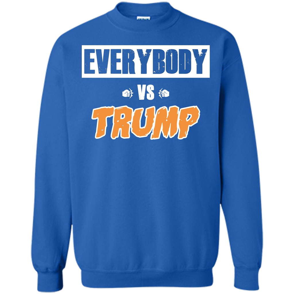 Funny President T-shirt Everybody Vs Trump Royal