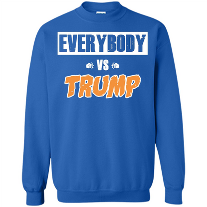 Funny President T-shirt Everybody Vs Trump Royal