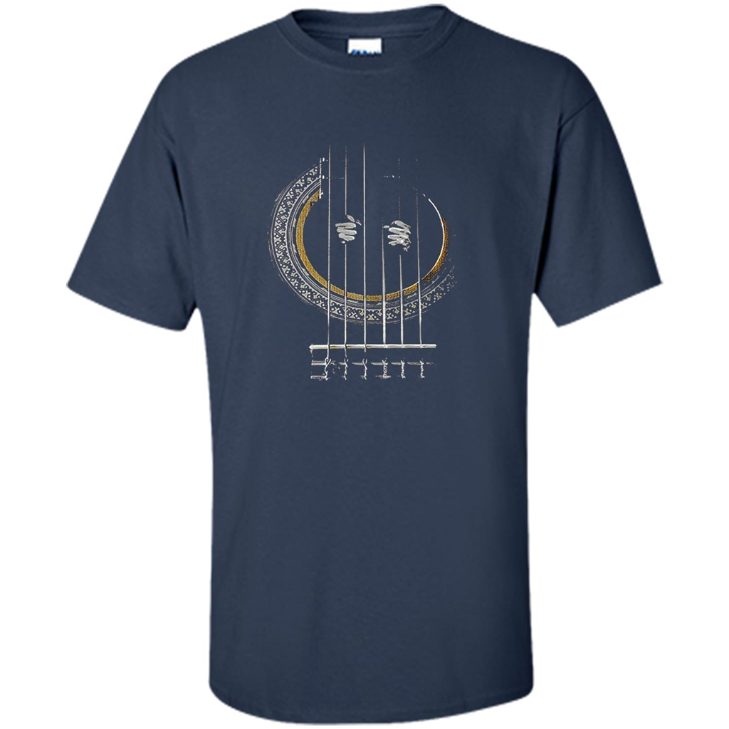 Guitar T-shirt Love Go Where The Guitar Takes You Navy