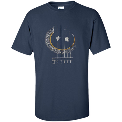 Guitar T-shirt Love Go Where The Guitar Takes You Navy