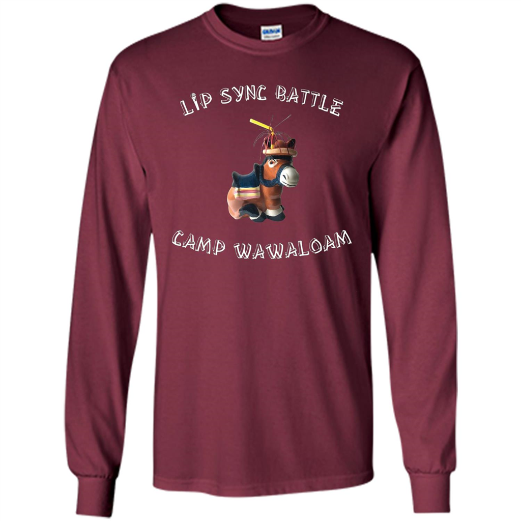 Lip Sync Camp T-shirt Camp Wawaloam Maroon