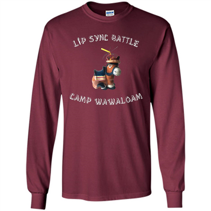 Lip Sync Camp T-shirt Camp Wawaloam Maroon