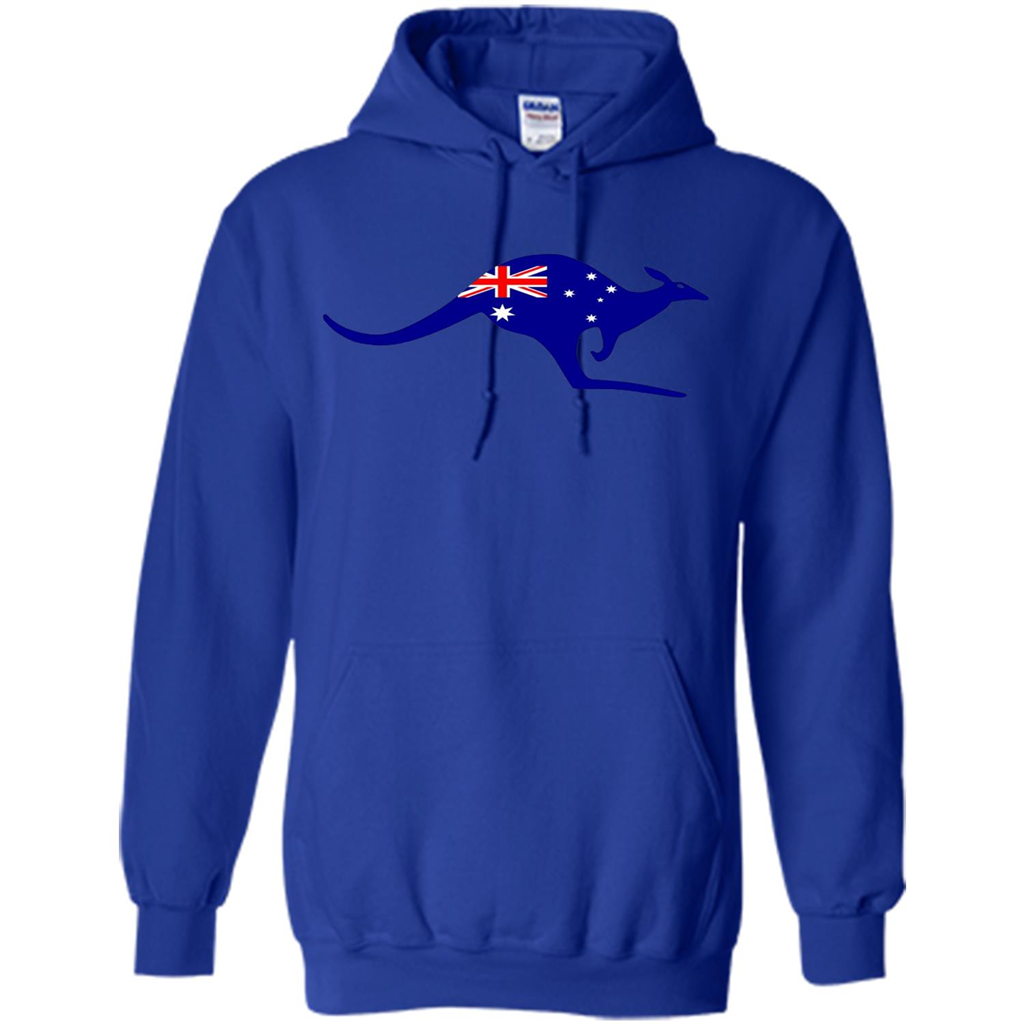 Australian Flag Kangaroo T-shirt Australia Vacation T-shirt Royal