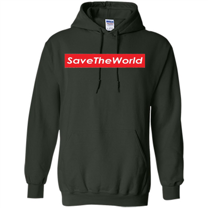 Save The World T-shirt Forest Green