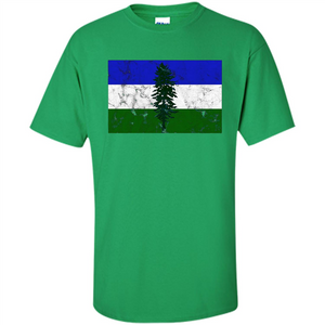 Distressed Cascadia Doug Flag Pacific Northwest T-shirt