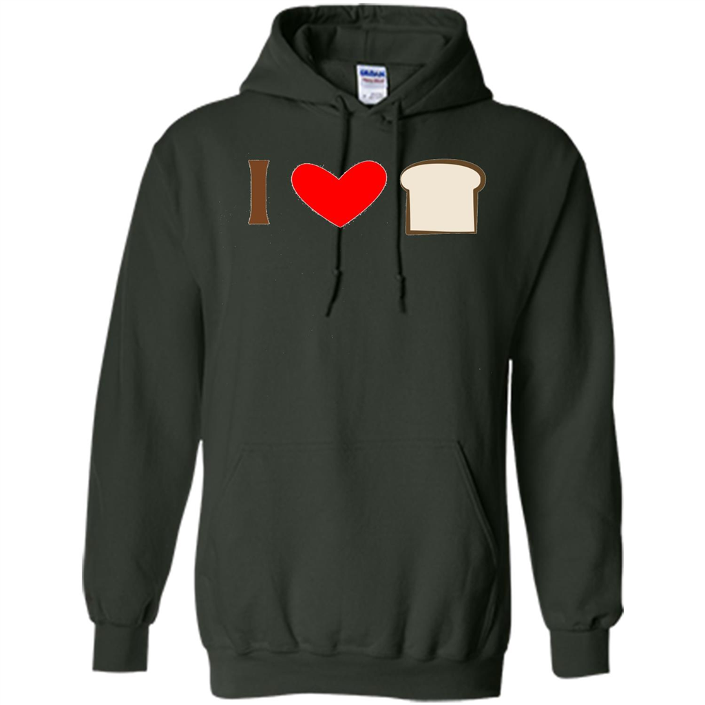 I Love White Bread T-shirt Forest Green